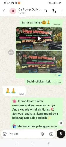 Testimonial Papan Bunga podomoro park bandung