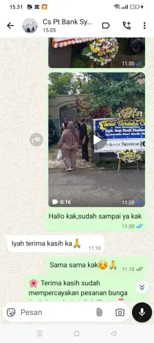 Testimonial Papan Bunga podomoro park bandung